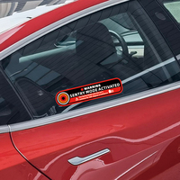 Autocollant d'avertissement de sécurité pour mode stationnement, surveillance par caméra 360°, imperméable et anti-salissure pour une stationnement nocturne sécurisé