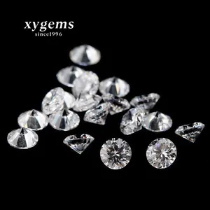 1.0毫米xygems高品质现货低价白色圆形cz石小尺寸宽松宝石
