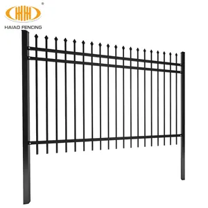 美丽的钢格栅围栏设计4英尺现代不锈钢户外庭院围栏中国钢围栏