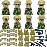 Blocs de construction militaires polyvalents de survie en jungle pour figurines militaires miniatures, matériaux sûrs pour les étudiants, atelier intelligent, vente chaude