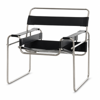 Chaises Signature Designées, Chaise à Sangles en Cuir Vegan Lisse et Robuste