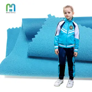 2024 100% Polyester warp knit tricot tracksuit fabric sport wear fabrics textiles for school uniforms africa kids wholesale