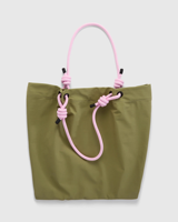 Sac fourre-tout tendance pour femme en nylon uni, imperméable, avec fermeture éclair, grande capacité, réutilisable, pour le shopping, vente en gros