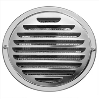 Cache-pluie de ventilation pour climatiseur mural extérieur en acier inoxydable avec grille de protection, installation facile, design moderne