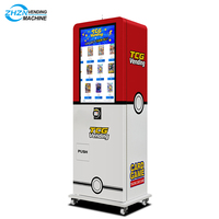 Distributeur automatique de cartes à collectionner avec écran tactile 32 pouces, acceptant plusieurs modes de paiement, grande capacité et service de personnalisation de motifs