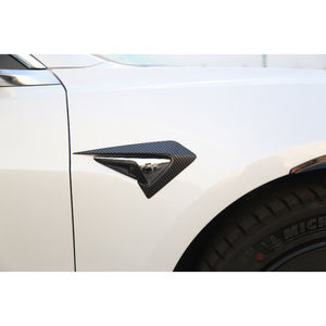 Oferta Especial: 2 Cubiertas para Cámara Lateral y Señal de Giro, Fibra de Carbono Brillante o Negro Mate, para Tesla Model 3, Accesorios, Marcadores Laterales - Product Image 4