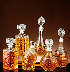 <span class=keywords><strong>Carafe</strong></span> à <span class=keywords><strong>whisky</strong></span> de <span class=keywords><strong>luxe</strong></span> 1L, ensemble de carafes en verre carrées 250ml 500ml 750ml 1000ml, bouteille de <span class=keywords><strong>whisky</strong></span> et de vin à col long en verre en forme de goutte d'eau - Product Image 1