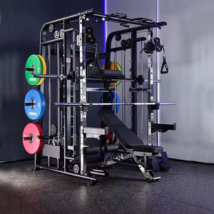 Machine <span class=keywords><strong>de</strong></span> <span class=keywords><strong>musculation</strong></span> multifonctionnelle TOPTONS, robuste, avec <span class=keywords><strong>banc</strong></span> <span class=keywords><strong>de</strong></span> squat, rack <span class=keywords><strong>de</strong></span> presse, machine <span class=keywords><strong>de</strong></span> <span class=keywords><strong>musculation</strong></span> Smith complète, haute qualité - Product Image 5