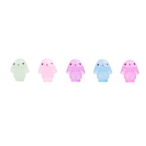 Cute Droopy Eared Bunny Resin Doll Miniature <b>Ornament</b> For Desk <b>Car</b> Decor Easter Gift Green Blue Pink Purple Compact Modern Style - Product Image 1