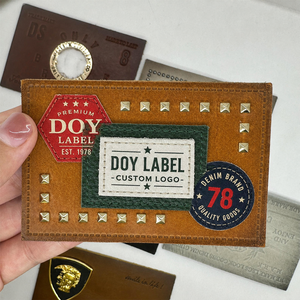 Plaque métallique personnalisée étiquettes de vêtement en gros marque logo lavable en relief métal <span class=keywords><strong>cuir</strong></span> <span class=keywords><strong>réparation</strong></span> patchs pour jeans - Product Image 4