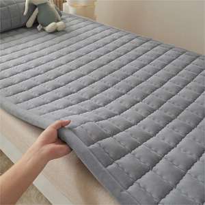 Materasso in pile imbottito letto singolo in poliestere per studenti dormitorio imbottito letto pieghevole per l'inverno - Product Image 1