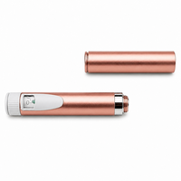 Stylo en acier inoxydable avec flacon en verre transparent, logo personnalisé, texture sablée