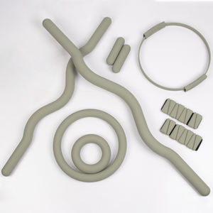 Set de Fitness para Gimnasio en Casa LADYGLOW con Logo Personalizado de Fábrica, Barra de Peso, Mancuerna de Silicona, Esterilla de <span class=keywords><strong>Yoga</strong></span>, Accesorios de <span class=keywords><strong>Yoga</strong></span> y <span class=keywords><strong>Pilates</strong></span> - Product Image 4