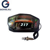 Gongjiu TFT LCD Speedometer Digital dengan 3 Mode Odometer Tachometer Dashboard untuk Sepeda Motor Dual Sport Quadzilla
