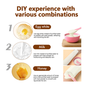 Logo personnalisable Masque crème pour le visage Seven Seeds Power Eggshell Éclaircit et nettoie la peau sujette à l'acné Gelée faciale douce - Product Image 3