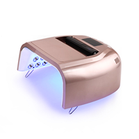Lampe à ongles sans fil Misbeauty Rose Gold 128W, lampe hybride professionnelle pour le séchage du gel 2 en 1, mini lampe pour les pointes, utilisation en salon, professionnelle