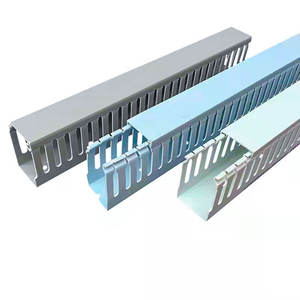 תעלות כבלים מחורצות <span class=keywords><strong>PVC</strong></span> של BXYC OEM 25*25 מ\\\"מ/40*40 מ\\\"מ 2 מטר ליחידה, תעלות חיווט פתוחות - Product Image 4