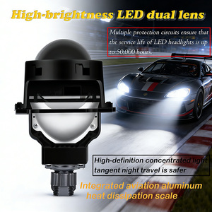 หลอดไฟ LED กำลังสูง 65W รุ่นใหม่ ขนาด 3 นิ้ว ชิป LED แบบ Dual-Power สำหรับมอเตอร์ไซค์/รถยนต์ ความสว่าง 18000Lm แสงสีฟ้า กันน้ำ IP67 6500K 12V - Product Image 5