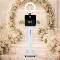 Photomaton pour événements et mariages, impression instantanée, placement facile, multi-langues, écran tactile 15,6 pouces, machine photo DSLR