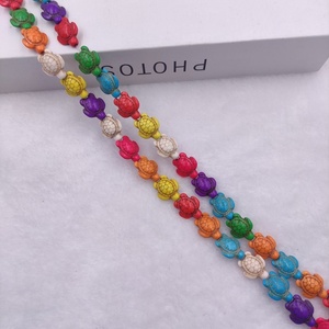 Cadena de Cuentas de Tortuga Pequeña Turquesa al por Mayor, Collar Hecho a Mano, Pulsera de Cuentas, Accesorios de Joyería Creativos y con Personalidad - Product Image 6