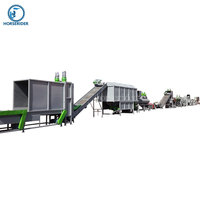Machine à laver et à sécher les déchets plastiques Déchets de bouteilles en PET et flocons de bouteilles en PET Machine à laver et recycler