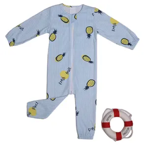 Yenidoğan bebek giysileri bodysuit uyuyan özel logo bambu Fiber kumaş düz renk bebek tulumu fermuar bebek tulum