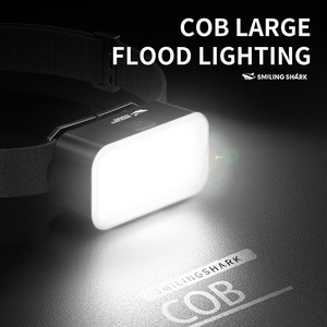 ไฟหน้าแบบ LED แบบชาร์จไฟได้ Smiling Shark 150 ลูเมน/วัตต์ แสงสีขาว สำหรับใช้งานกลางแจ้ง - Product Image 2