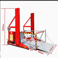 Plateforme de chargement mobile hydraulique, rampe de chargement portable pour camions conteneurs, pour le déchargement de marchandises en entrepôt
