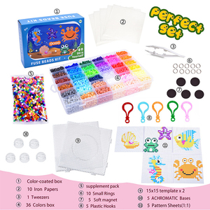 Un Hermoso Juego de Cuentas Fusibles en Varios Colores, Adecuado <span class=keywords><strong>para</strong></span> Manualidades Infantiles, Juego de Cuentas Fusibles - Product Image 3
