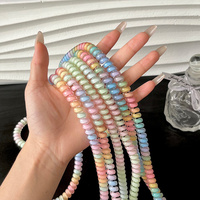 Cordon de téléphone portable Y2K esthétique en TPU scintillant avec perles, sangle colorée en spirale, anti-chute et antivol
