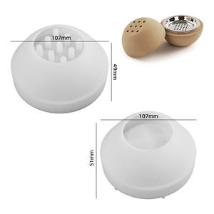 DIY cristal goteo cemento esférico aromaterapia olla redonda aromaterapia horno yeso decoración espejo silicona molde - Product Image 1