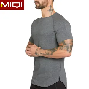 定制标志标准适合运动跑步主动穿男士运动衬衫快干凉爽锻炼聚酯运动t恤