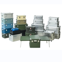 Boîte de rangement en aluminium pour camion en métal pour camping et expédition Boîte d'équipement de résistance