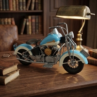 Modèle de moto rétro classique hautement réalistique en métal moulé sous pression, objet de collection, cadeau promotionnel d'entreprise