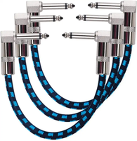 Kabel Audio Efek Gitar Tline HT564 1/4in 6.3mm Lurus Male ke Female Kabel Patch Instrumen