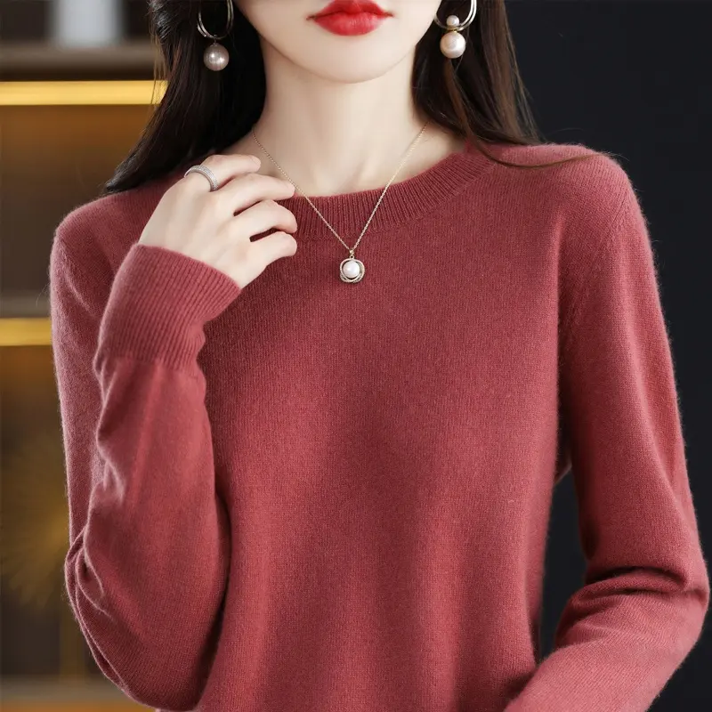 Cashmere Sweater Women Knitted Sweaters 100% Pure Merino Wool 2023 Winter Fashion V-Neck Top Autumn Warm Pullover Jumper Clothes