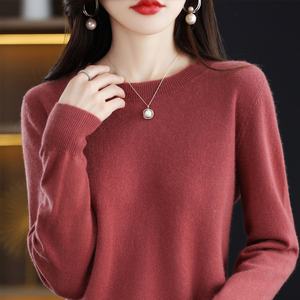 Cashmere Sweater <strong>Women</strong> Knitted Sweaters 100% Pure Merino Wool 2023 Winter Fashion V-Neck Top Autumn Warm Pullover <strong>Jumper</strong> Clothes - Product Image 1