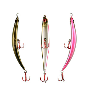 Royaume Flottant Crayon leurres de pêche Appâts Durs de forme de Courbure ROUGE Crochet VMC leurre <span class=keywords><strong>pour</strong></span> <span class=keywords><strong>bar</strong></span> modè<span class=keywords><strong>le</strong></span> - Product Image 3