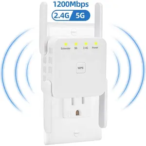 5Ghz Draadloze Wifi Repeater 1200Mbps Router Wifi Booster 11ac Lange Afstand Wi-Fi Signaalversterker Repeater