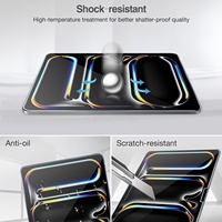 Lot de 2 protections d'écran en verre trempé HD transparent pour iPad Pro 13 2025, Air 11, 10e génération, 10.9, 10.5, 10.2, Mini 7, 8.3 pouces