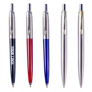 Stylo bille publicitaire promotionnel en métal de 1,0 mm pour étudiants et bureaux, avec logo personnalisé - Product Image 1