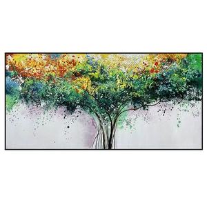 Tùy Chỉnh Hiện Đại Bức Tranh Phong Cảnh Trừu Tượng Cây Tường Nghệ Thuật 100% Tay Sơn Màu Nước Vải Đầy Màu Sắc Màu Xanh Sang Trọng Trang Trí Nội Thất - Product Image 2