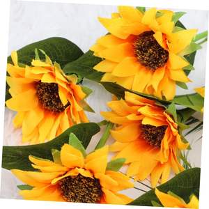 Flor Artificial de Girasol Individual de Látex de Calidad al por Mayor para Decoración del Hogar, Bodas, Exteriores y Parques Infantiles - Product Image 4