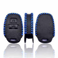 Étui de protection en cuir pour clé de voiture, 2 boutons, porte-clés, télécommande, housse pour Toyota RAV4 Hilux Verso Aqua IQ Probox, accessoires de voiture