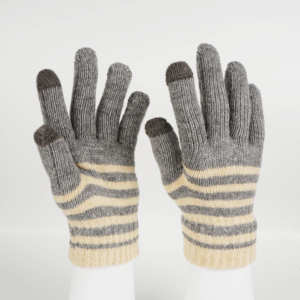 Premium 5-vingerige Gestreepte Acryl Touchscreen Handschoenen | Oem/Odm Fabrikant | Groothandel Winter Tech Handschoenen - Product Image 1