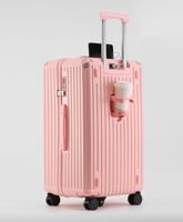 Valise de cabine grande capacité 26-32 pouces, bagage multifonctionnel à roulettes, cadre en aluminium épaissi, serrure, unisexe, pour l'exportation