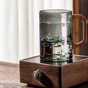 Tazas de Té de Vidrio <span class=keywords><strong>con</strong></span> Filtro en Forma de Media Luna, de Gran Capacidad, Transparentes, para Beber Té Verde <span class=keywords><strong>Chino</strong></span>, <span class=keywords><strong>con</strong></span> Tapa - Product Image 2