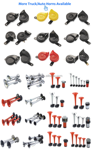 KTD Kit Klakson Udara Elektrik, Katup Solenoid Pompa Udara Kompresor Tekanan Udara, Kit Klakson Elektronik Elektrik