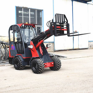 1000kg Capacité de levage 0.5 <span class=keywords><strong>godet</strong></span> Capacité M910 Chargeur télescopique avec 4 en 1/seau <span class=keywords><strong>malaxeur</strong></span> à béton/fixation de fourche réglable - Product Image 6