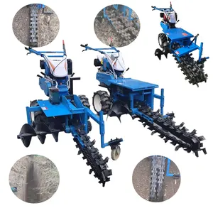 Used garden trenching machine self propelled chain trencher